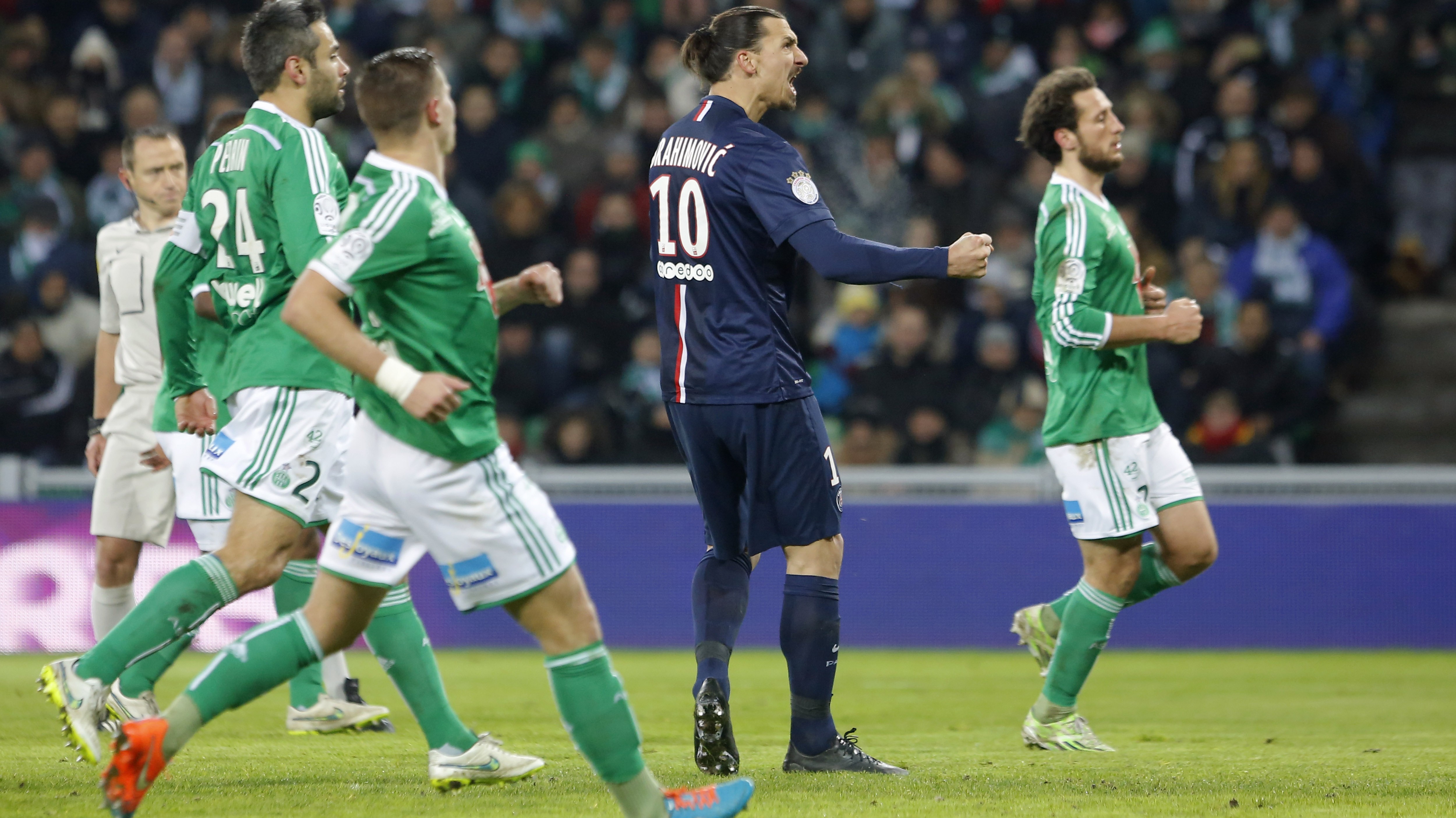 Zlatan Ibrahimovič_PSG vs St. Etienne